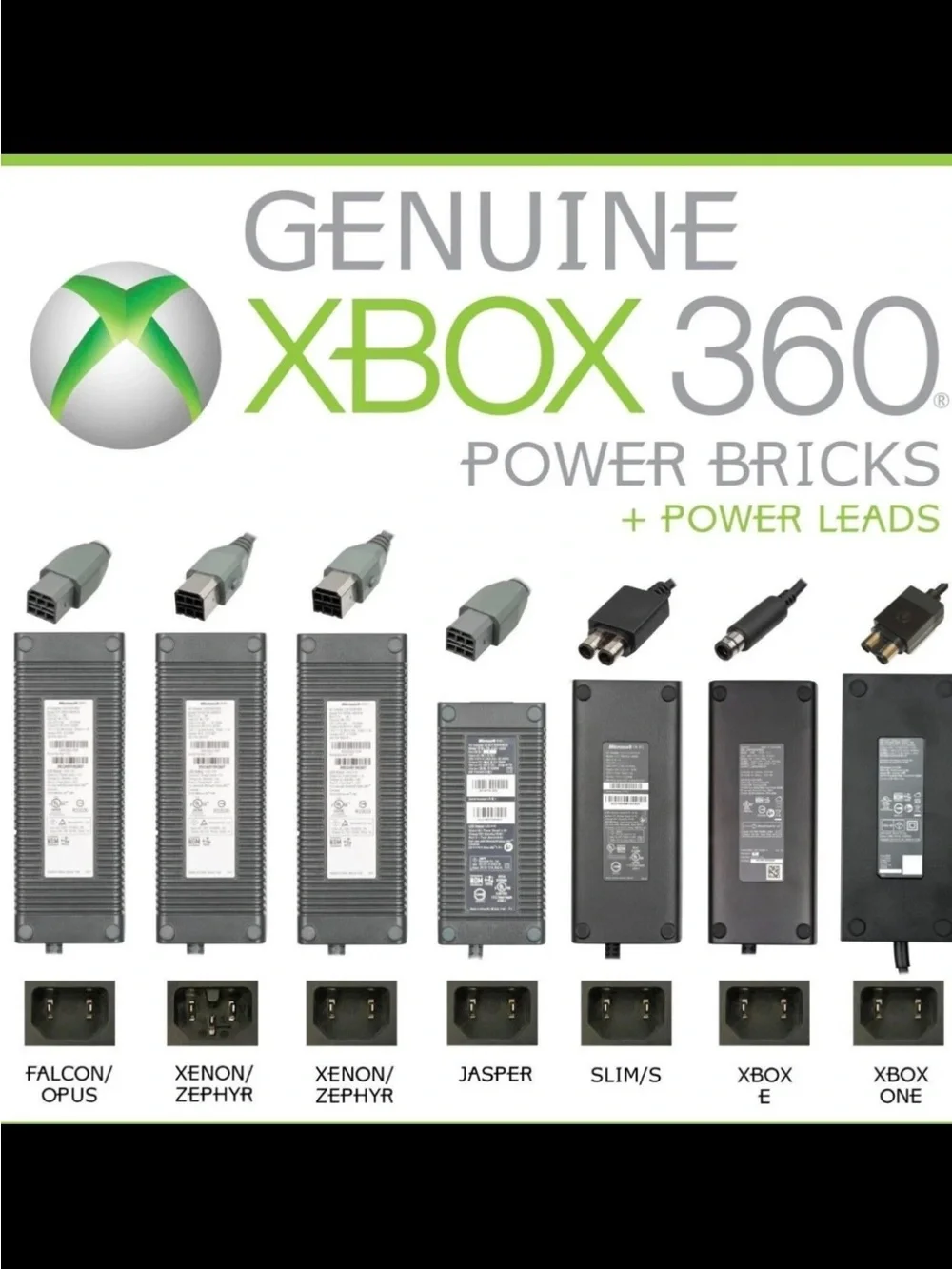 Microsort Xbox 360 175W Power Supply Brick AC Adapter OEM HP-AW175EF3 Works
